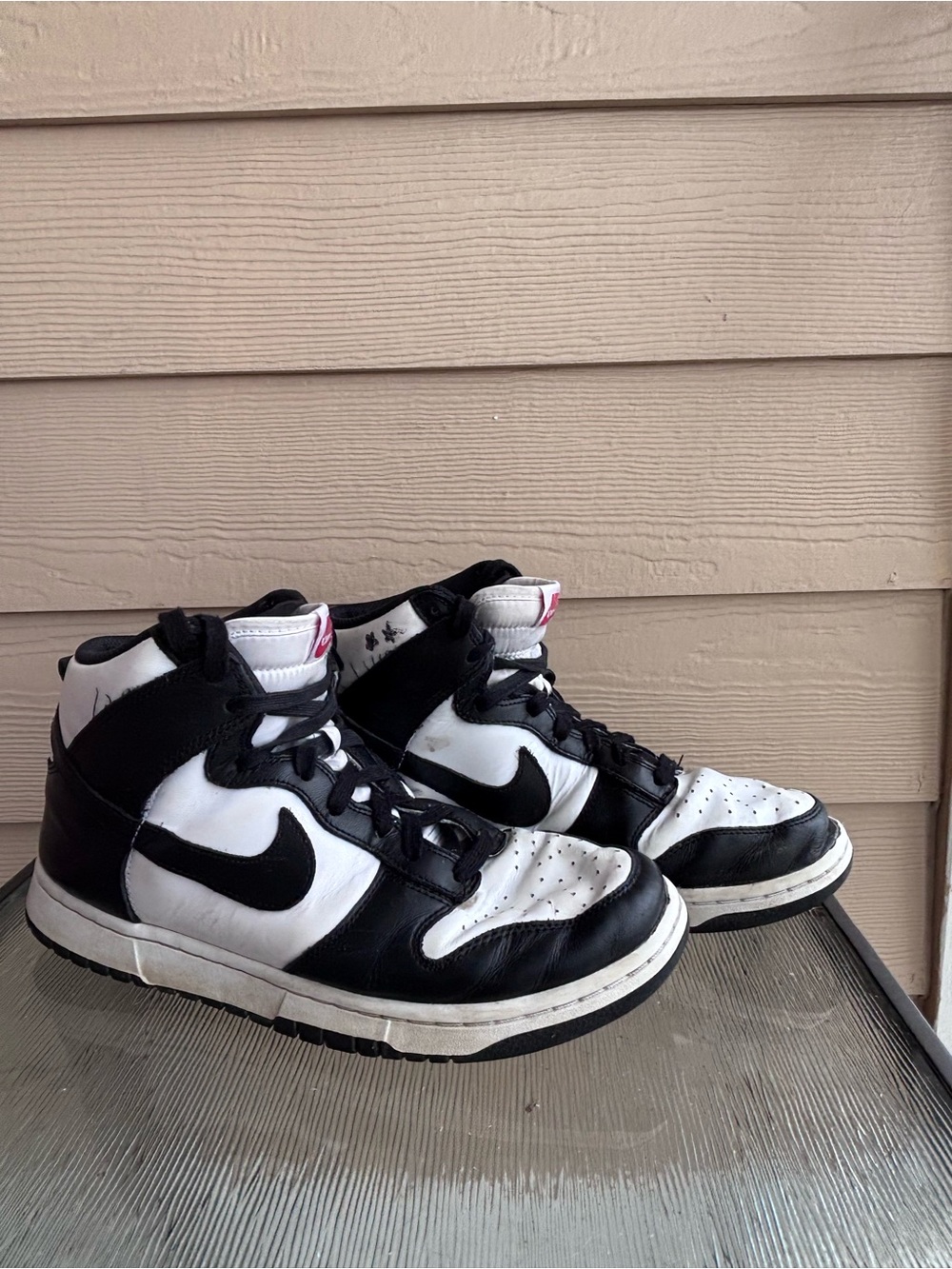 Men’s Nike Panda Dunk Black and White High-Top Sneakers